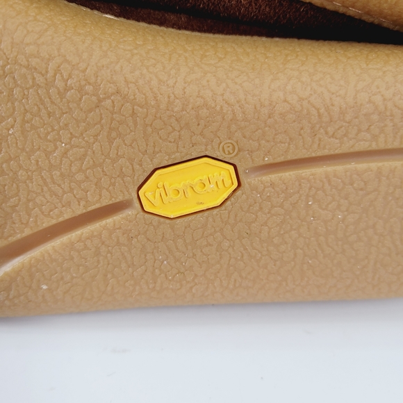 Jcrew Kiltie Suede Slippers Brown VIBRAM Soles *Excellent Condition* - Picture 8 of 8